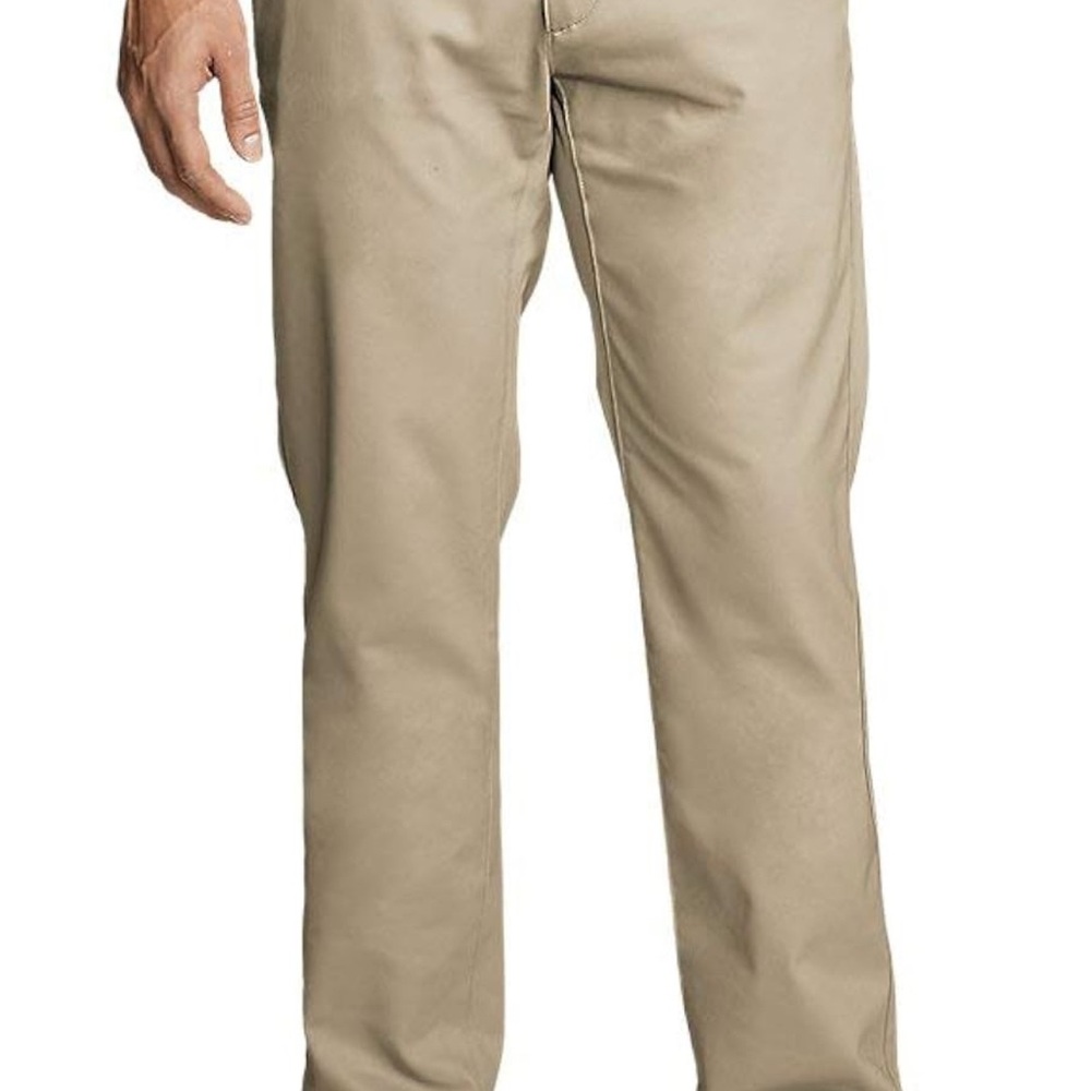 NWT Eddie Bauer 32/34 slim/straight regular chino pant